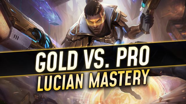 Laning Habits: Gold Lucian vs. Pro Lucian